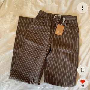 Reformation Wilder Jeans in Cacao Stripe